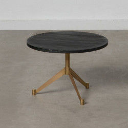 Table Basse 45 x 45 x 31 cm Marbre Fer