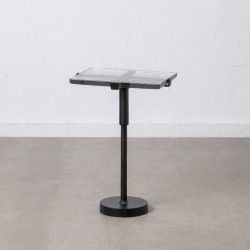 Side table 41 x 32 x 59 cm Crystal Black Metal