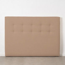 Headboard 165 x 8 x 125 cm Synthetic Fabric Beige