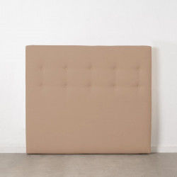 Headboard 105 x 8 x 125 cm Synthetic Fabric Beige