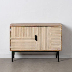 Recibidor 102 x 35,5 x 73 cm Natural Metal Madera Blanco