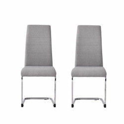 Dining Chair Jane 42 x 56 x 99 cm Grey (2 Units)