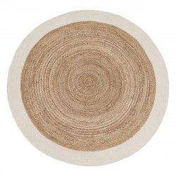 Alfombra Natural Blanco 180 x 180 cm Yute