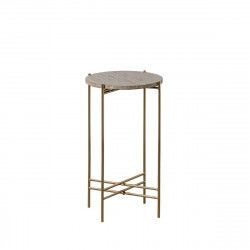 Side table 32 x 32 x 54,5 cm Brown Marble Iron