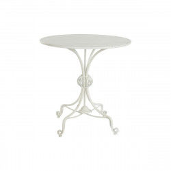 Table d'appoint DKD Home Decor 81 x 81 x 81,5 cm Métal Blanc