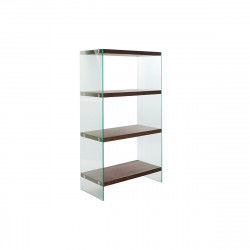 Shelves DKD Home Decor Dark brown Crystal Walnut MDF Wood 80 x 40 x 150 cm (1)