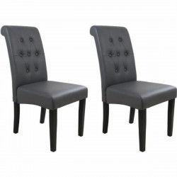 Dining Chair Grey 45 x 42 x 45 cm (2 Units)