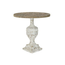 Side table DKD Home Decor 76 x 76 x 80 cm Fir Brown White