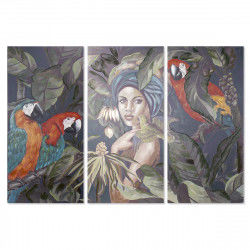 Schilderij DKD Home Decor 90 x 3 x 190 cm Koloniaal (3 Stuks)