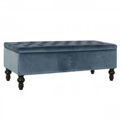 Banquette DKD Home Decor 115 x 44 x 43 cm Bleu Bois