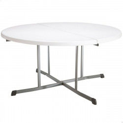 Mesa auxiliar Lifetime Blanco 152 x 75,5 x 152 cm Acero Plástico