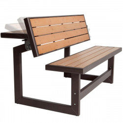 Bank met rugleuning Lifetime Tafel Bruin Convertible