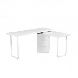 Bureau DKD Home Decor 150 x 120 x 75 cm Naturel Métal Blanc Bois MDF