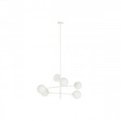 Lampadario DKD Home Decor 96 x 73 x 50 cm Cristallo Metallo Bianco 50 W