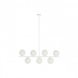 Lampadario DKD Home Decor 98 x 45 x 30 cm Cristallo Metallo Bianco 50 W