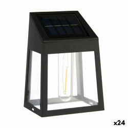 Aplique de Pared Carga solar Cuadrado Negro Plástico (24 Unidades)