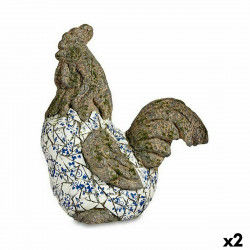 Decoratief tuinfiguur Haan Polyresin 22,5 x 46 x 41,5 cm (2 Stuks)