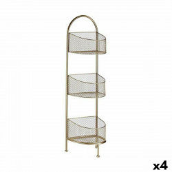 Planken Gouden Metaal 21,2 x 97 x 28,5 cm (4 Stuks)