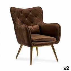 Fauteuil Marron Fer 68 x 92 x 70 cm (2 Unités)