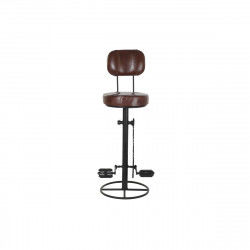 Stool DKD Home Decor 45 x 46 x 118 cm Black Metal Brown