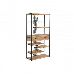 Shelves DKD Home Decor Brown Black Metal MDF Wood 80 x 33 x 160 cm (1)