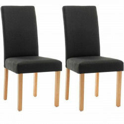 Dining Chair Elyna Dark grey 47 x 60 x 100 cm (2 Units)