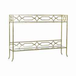 Consola DKD Home Decor Espejo Dorado Metal (127 x 23 x 90 cm)