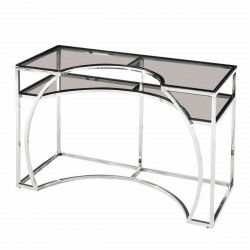 Consola DKD Home Decor Plata Cristal Acero (120 x 50 x 75 cm)