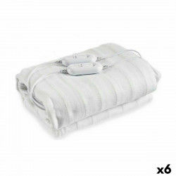 Dubbele Elektrische Deken Wit Polyester 140 x 1 x 160 cm (6 Stuks)