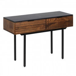 Consola ABNER Marrón Negro Metal Hierro Madera de mango 110 x 40 x 76 cm