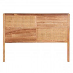 Testiera del Letto HONEY Naturale Legno Rattan Legno di paulownia 160 x 3,5 x...