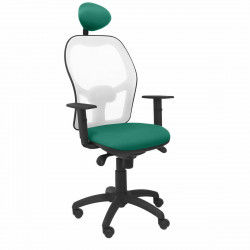 Silla de Oficina con Cabecero Jorquera P&C ALI456C Verde Esmeralda