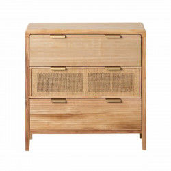 Caisson à Tiroirs HONEY Naturel Bois de paulownia Bois MDF 80 x 40 x 82 cm