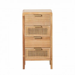 Comodino HONEY Naturale Legno di paulownia Legno MDF 40 x 30 x 77,5 cm