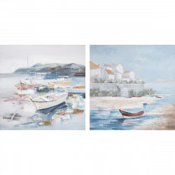 Painting DKD Home Decor Ship 100 x 2 x 100 cm 100 x 3,5 x 100 cm (2 Units)