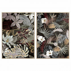 Cadre DKD Home Decor Tropical Feuille d'une plante 83 x 4,5 x 122,5 cm 83 x...