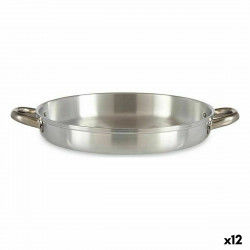 Pan Ø 30 cm Zilverkleurig Aluminium (12 Stuks)