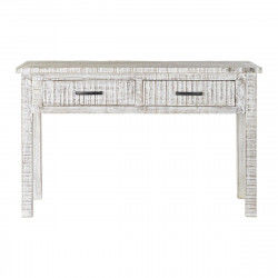 Console DKD Home Decor Blanc Bois de manguier (120 x 40 x 75 cm)