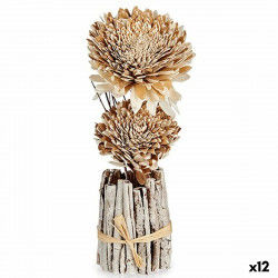 Decoratieve Bloem Natuurlijk 13 x 37 x 14 cm (12 Stuks)