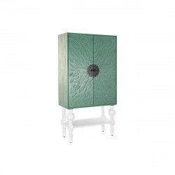 Armoire DKD Home Decor Métal Bois Turquoise Blanc (106 x 48 x 208 cm)