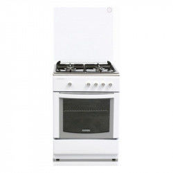 Cucina a Gas Haeger GC-SW6.003C Acciaio inossidabile Bianco (61 L)