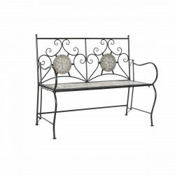 Banc DKD Home Decor Noir Multicouleur Mosaïque 111 x 54 x 88 cm (111 x 54 x...