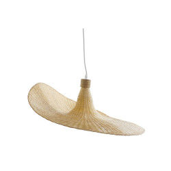 Ceiling Light DKD Home Decor Multicolour Light brown Bamboo 50 W 220 V 58 x...