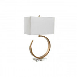 Bureaulamp DKD Home Decor 40 x 23 x 68 cm Kristal Gouden Metaal Transparant...