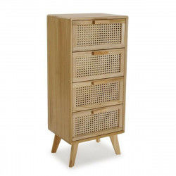 Chest of drawers Versa Brown Wood Paolownia wood 30 x 90 x 40 cm