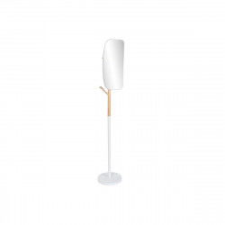 Hat stand Home ESPRIT White Natural Wood Metal Scandi 33 x 33 x 185 cm