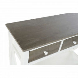 Console DKD Home Decor S3022705 Wit Grijs Populier 100 x 32 x 85 cm