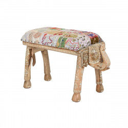 Banquette DKD Home Decor Eléphant Multicouleur Bois de manguier 65 x 31,7 x...