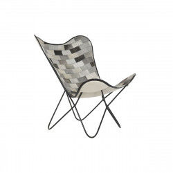 Chaise de Salle à Manger DKD Home Decor Blanc Noir Beige Gris 74 x 70 x 90 cm