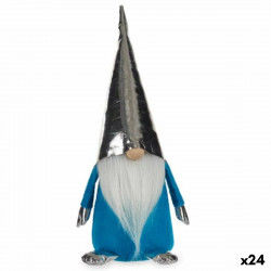 Deko-Figur Zwerg Blau Weiß Silberfarben Polyester Holz Sand 12 x 32 x 13 cm...